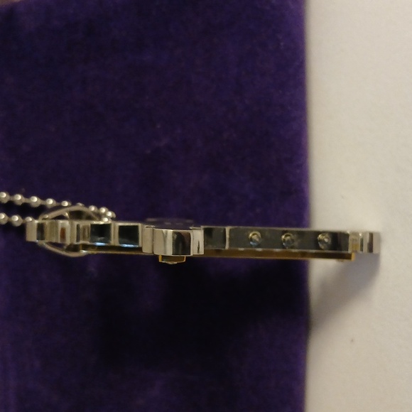 2222407-10 Men's Simulated Diamond Stainless Necklace - Picture 3 of 4